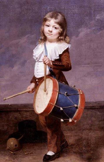 Martin  Drolling Portrait of the Artist's Son as a Drummer china oil painting image